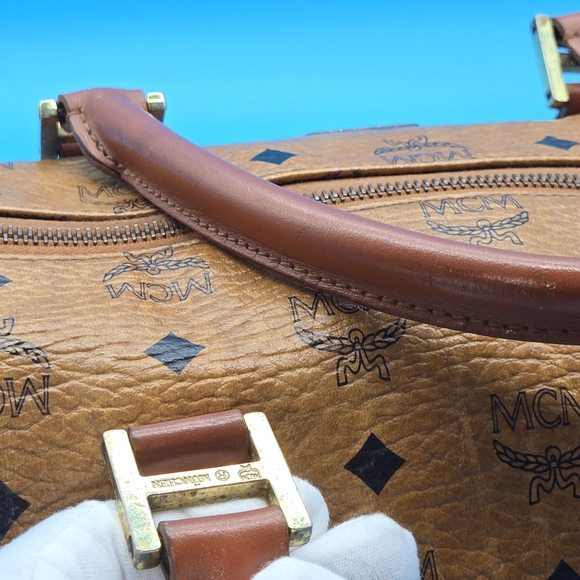 MCM Brown Monogram Handbag - Picture 9 of 14